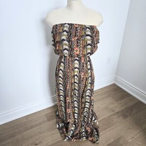 Suzy Shier Strapless Maxi Dress Size Small
